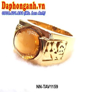 Nhẫn Nam Citrin Vàng 18K NN-TAV1159