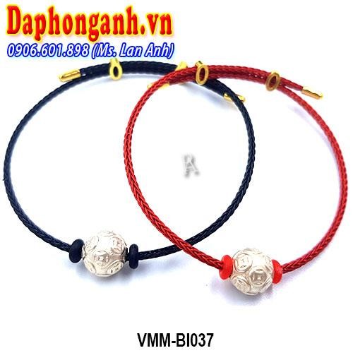 Vòng Phong Thủy May Mắn Charm Bạc 925 Bi Đồng Tiền VMM-BI037