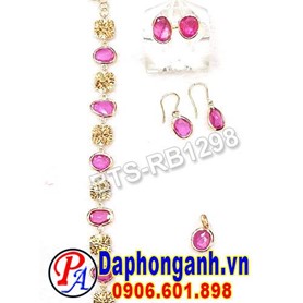 Bộ Trang Sức Ruby, Vàng 18K BTS-RB1298