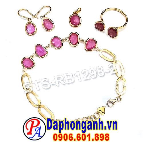 Bộ Trang Sức Ruby, Vàng 18K BTS-RB1298-2