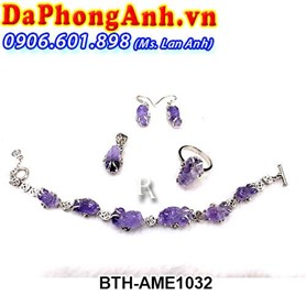 Bộ Trang Sức Tỳ Hưu Thạch Anh Tím BTH-AME1032