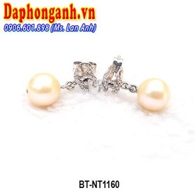 Bông Tai Chà Nồi Ngọc Trai Vàng 14K BT-NT1160