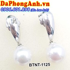 Bông Tai Ngọc Trai Vàng Trắng 14k BTNT-1125