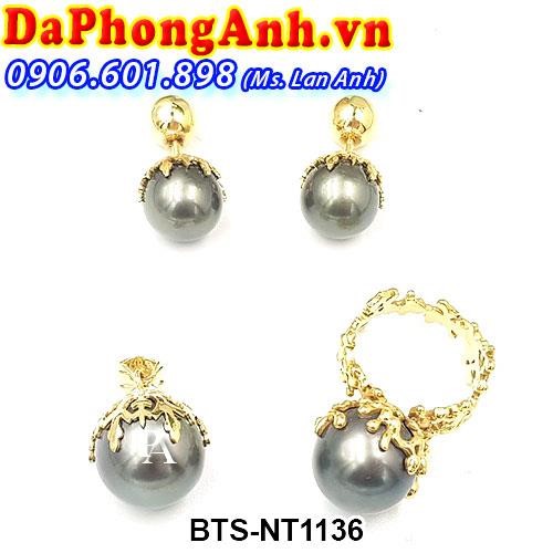 Bộ Ngọc Trai Thiên Nhiên Đen BTS-NT1136