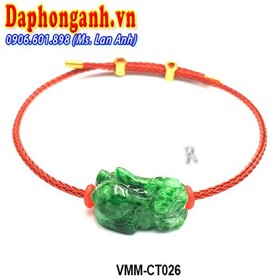 Vòng Phong Thủy May Mắn Tỳ Hưu Cẩm Thạch VMM-CT026