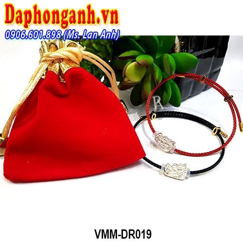 Vòng Phong Thủy May Mắn Charm Rồng Bạc 925  VMM-DR019