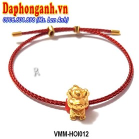 Vòng Phong Thủy May Mắn Charm Bạc 925 Tuổi Hợi VMM-HOI012