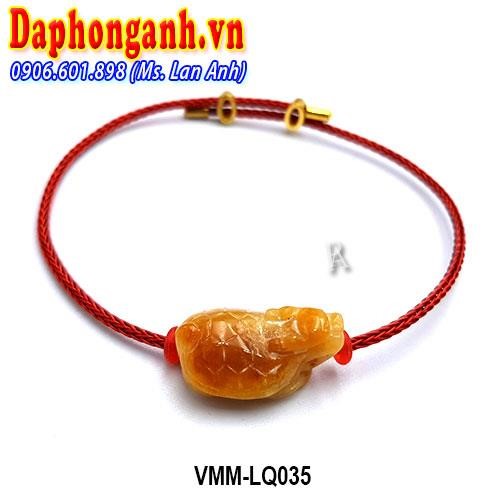 Vòng Phong Thủy May Mắn Long Quy Cẩm Thạch Huyết VMM-LQ035