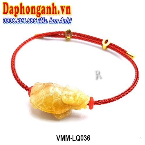 Vòng Phong Thủy May Mắn Long Quy Cẩm Thạch Huyết VMM-LQ036