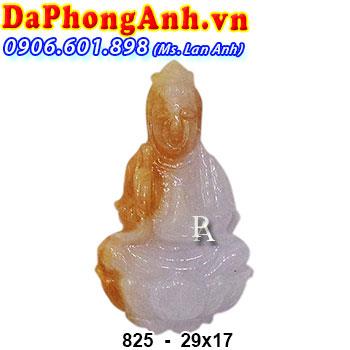 Mặt Phật Quan Âm Cẩm Thạch Huyết MDCQA-CTH825