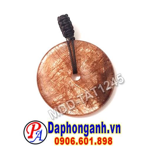 Mặt Dây Chuyền Đồng Điếu Thạch Anh Tóc Nâu MDD-TAT1245