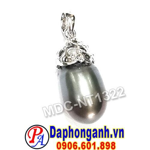 Mặt Dây Chuyển Ngọc Trai Đen Vàng trắng 18K MDC-NT1322