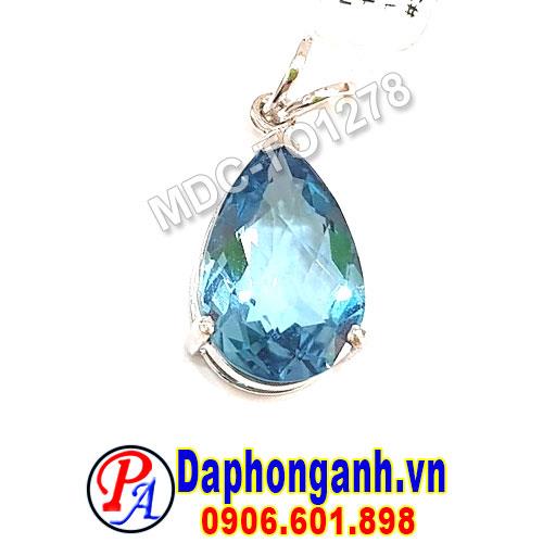 Mặt Dây Chuyền Topaz, Vàng Trắng 18K MDC-TO1278