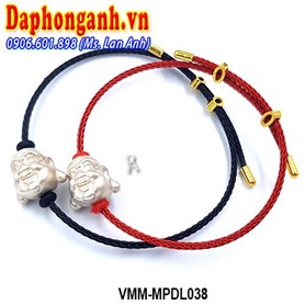 Vòng Phong Thủy May Mắn Charm Bạc 925 Mặt Phật Di Lặc VMM-MPDL038