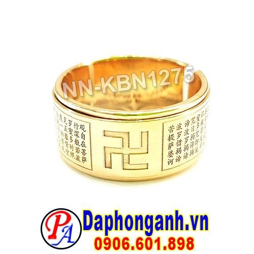 Nhẫn Xoay Kinh Bát Nhã, Vàng 18K NN-KBN1275