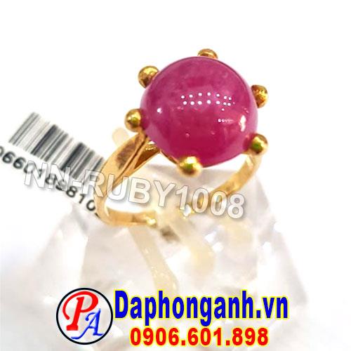 Nhẫn Nữ Ruby, Vàng 18K NN-RUBY1008