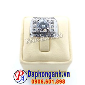 Nhẫn Nam Bạc Hàn Quốc Đính Đá NNA-BA1289