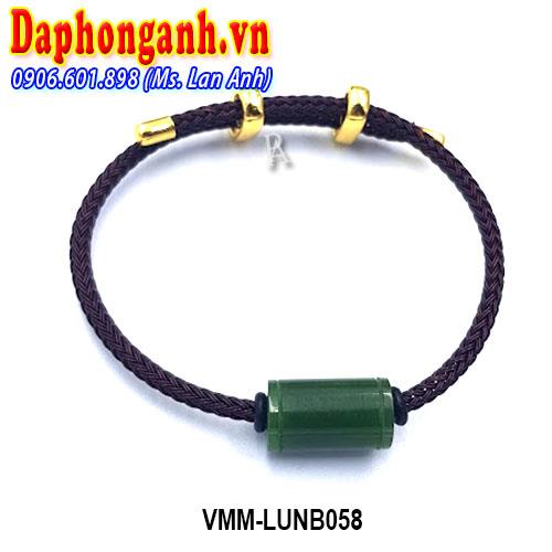 Vòng Phong Thủy May Mắn Lu Thống Ngọc Bích VMM-LUNB058