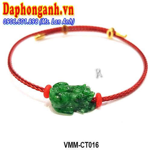 Vòng Phong Thủy May Mắn Tỳ Hưu Cẩm Thạch VMM-CT016