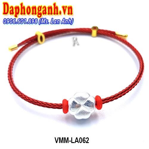 Vòng Phong Thủy May Mắn Charm Cỏ 4 Lá Bạc 925 VMM-LA062