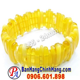 Vòng Hổ Phách Nữ Bản 24mm VHP-855